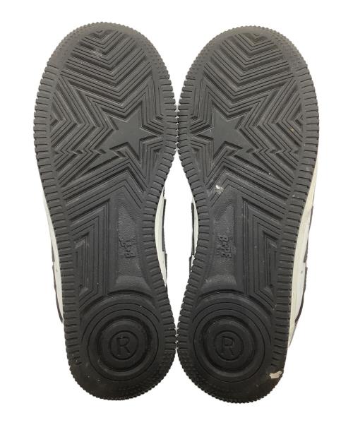 A BATHING APE（ア ベイシング エイプ）A BATHING APE (ア ベイシング エイプ) スニーカー ホワイト×ブラック サイズ:25の古着・服飾アイテム