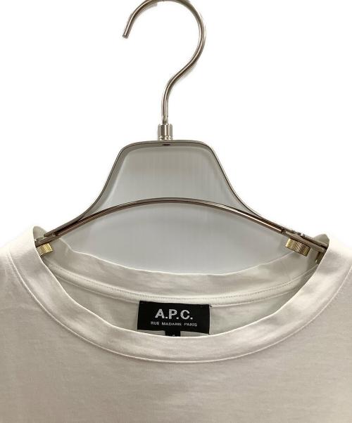 A.P.C.（アーペーセー）A.P.C. (アーペーセー) 刺繍ロゴTシャツ ホワイト サイズ:Sの古着・服飾アイテム