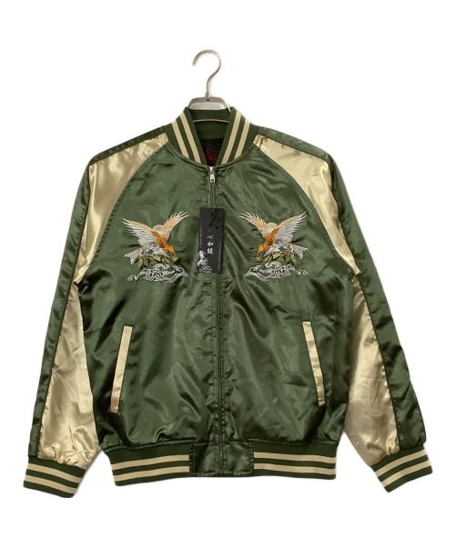 一心如鏡（イッシンニョキョウ）一心如鏡 (イッシンニョキョウ) スカジャン グリーン サイズ:Mの古着・服飾アイテム