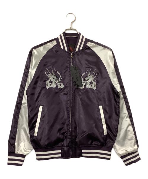 一心如鏡（イッシンニョキョウ）一心如鏡 (イッシンニョキョウ) スカジャン パープル サイズ:Mの古着・服飾アイテム