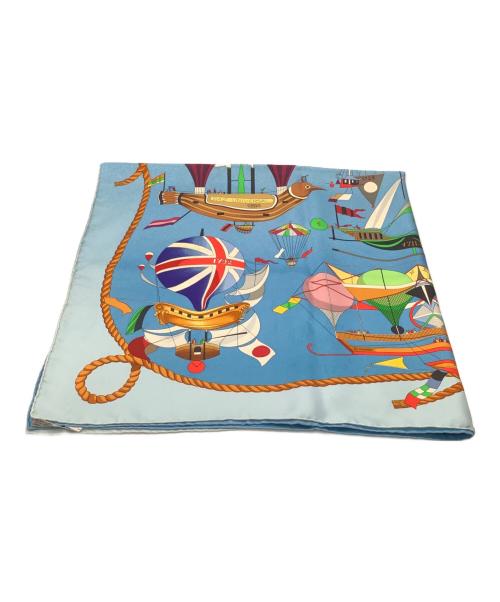 HERMES（エルメス）HERMES (エルメス) スカーフ ブルー サイズ:−の古着・服飾アイテム