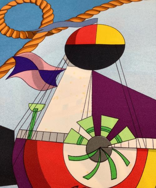 HERMES（エルメス）HERMES (エルメス) スカーフ ブルー サイズ:−の古着・服飾アイテム