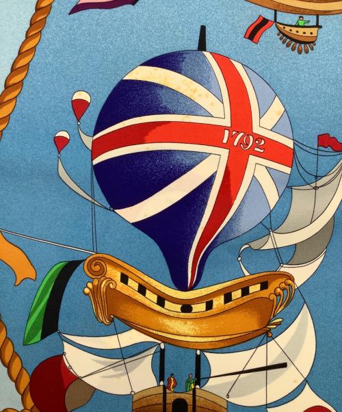 HERMES（エルメス）HERMES (エルメス) スカーフ ブルー サイズ:−の古着・服飾アイテム