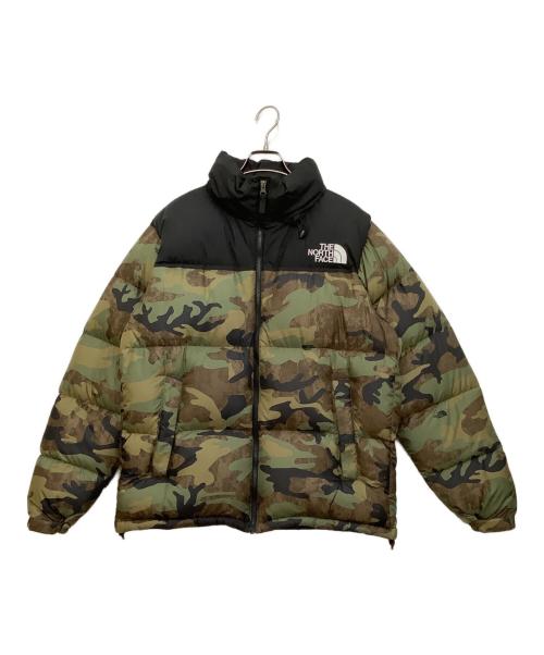 THE NORTH FACE（ザ ノース フェイス）THE NORTH FACE (ザ ノース フェイス) ノベルティーヌプシジャケット ブラック×カーキ サイズ:XLの古着・服飾アイテム