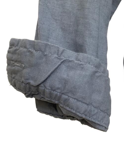 UPCYCCLELINO（アップサイクルリノ）UPCYCCLELINO (アップサイクルリノ) バンドカラーシャツ ブルー サイズ:Sの古着・服飾アイテム