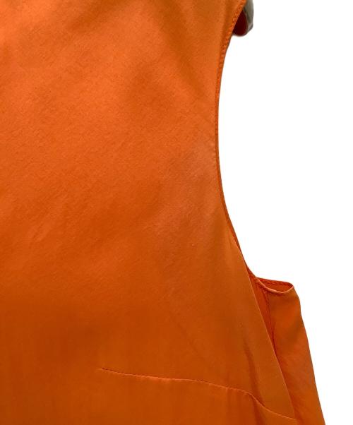 HERMES（エルメス）HERMES (エルメス) ノースリーブブラウス オレンジ サイズ:36の古着・服飾アイテム