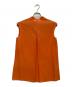 HERMES (エルメス) ノースリーブブラウス オレンジ サイズ:36：18000円