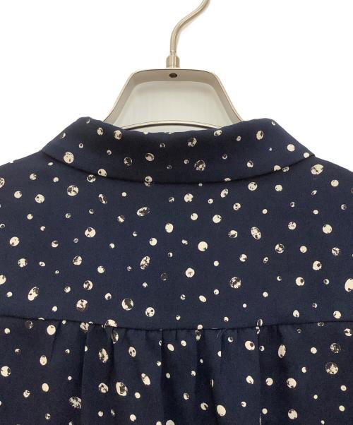 MACKINTOSH LONDON（マッキントッシュ ロンドン）MACKINTOSH LONDON (マッキントッシュ ロンドン) スクラッチプリントワンピース ネイビー サイズ:38の古着・服飾アイテム