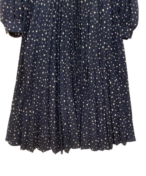 MACKINTOSH LONDON（マッキントッシュ ロンドン）MACKINTOSH LONDON (マッキントッシュ ロンドン) スクラッチプリントワンピース ネイビー サイズ:38の古着・服飾アイテム