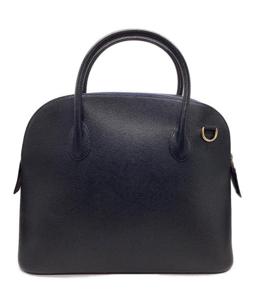 CELINE（セリーヌ）CELINE (セリーヌ) 2WAYレザートートバッグ ネイビーの古着・服飾アイテム