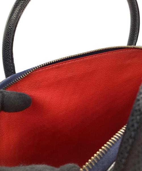 CELINE（セリーヌ）CELINE (セリーヌ) 2WAYレザートートバッグ ネイビーの古着・服飾アイテム