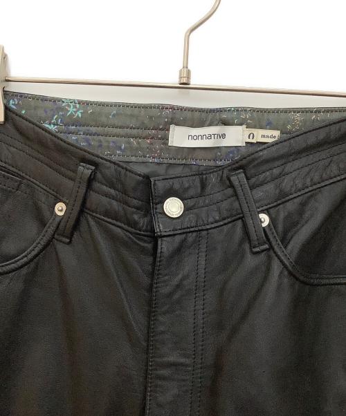 nonnative（ノンネイティブ）nonnative (ノンネイティブ) レザーパンツ ブラック サイズ:−の古着・服飾アイテム
