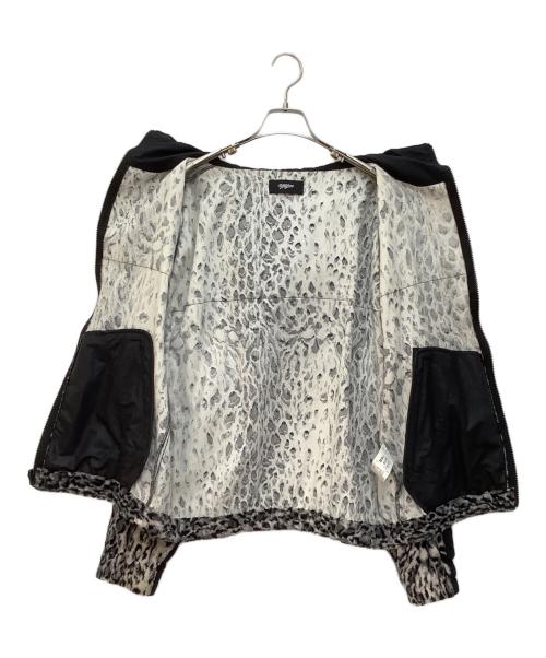 myne（マイン）myne (マイン) 別注レオパードブルゾン グレー×ブラック サイズ:Sの古着・服飾アイテム