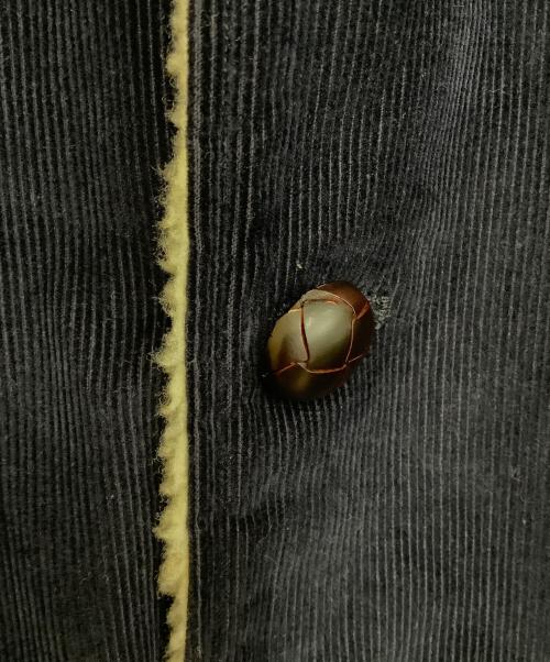 SUGAR CANE（シュガーケーン）SUGAR CANE (シュガーケーン) コーデュロイランチコート ネイビー×アイボリー サイズ:Lの古着・服飾アイテム