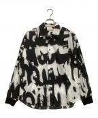 ALEXANDER McQUEENアレキサンダーマックイーン）の古着「グラフィックプリントシャツ」｜ホワイト×ブラック