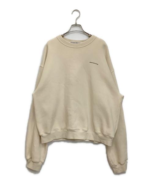ALEXANDER WANG（アレキサンダー・ワン）ALEXANDER WANG (アレキサンダーワン) ロゴスウェット ベージュ サイズ:Mの古着・服飾アイテム