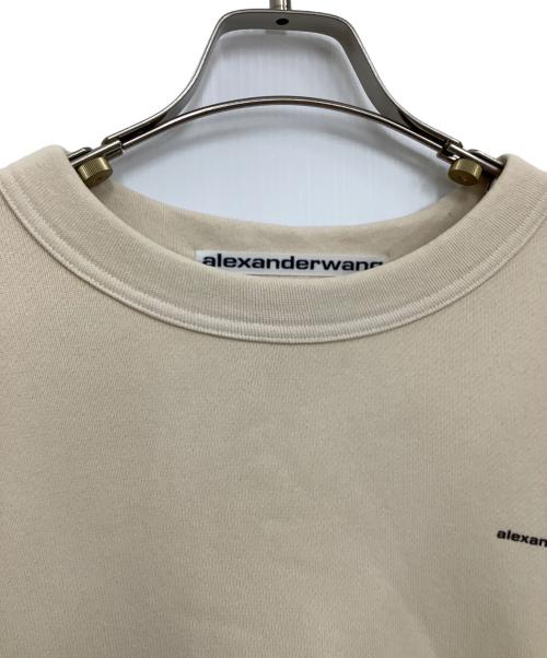 ALEXANDER WANG（アレキサンダー・ワン）ALEXANDER WANG (アレキサンダーワン) ロゴスウェット ベージュ サイズ:Mの古着・服飾アイテム