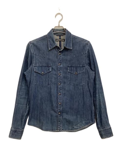 CHROME HEARTS（クロムハーツ）CHROME HEARTS (クロムハーツ) デニムウエスタンシャツ インディゴ サイズ:Mの古着・服飾アイテム