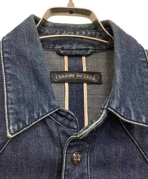 CHROME HEARTS（クロムハーツ）CHROME HEARTS (クロムハーツ) デニムウエスタンシャツ インディゴ サイズ:Mの古着・服飾アイテム