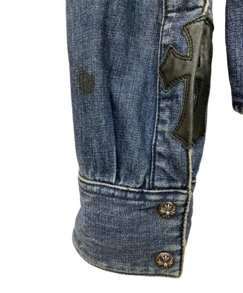 CHROME HEARTS（クロムハーツ）CHROME HEARTS (クロムハーツ) デニムウエスタンシャツ インディゴ サイズ:Mの古着・服飾アイテム