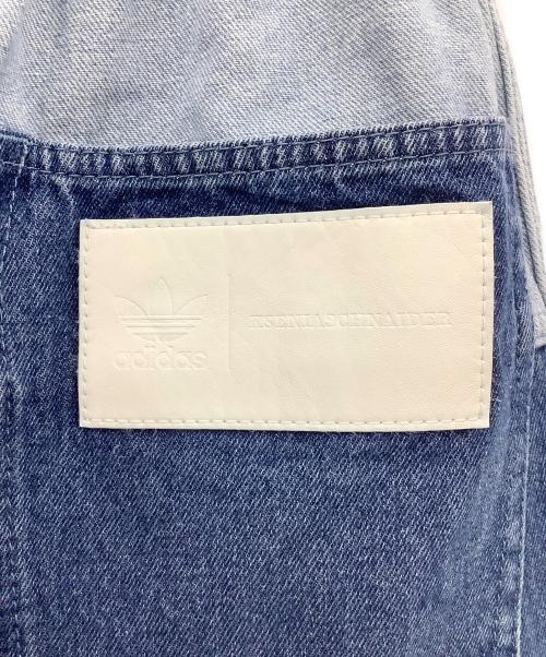 adidas（アディダス）adidas (アディダス) KSENIA SCHNAIDER (クセニア シュナイダー) パッチワークジーンズ インディゴ サイズ:2XSの古着・服飾アイテム