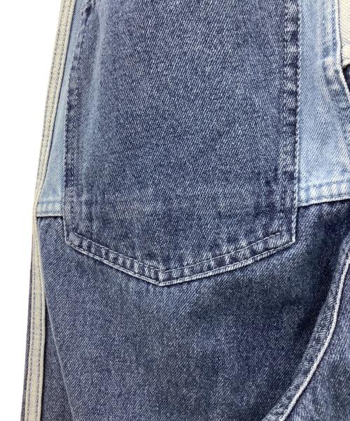 adidas（アディダス）adidas (アディダス) KSENIA SCHNAIDER (クセニア シュナイダー) パッチワークジーンズ インディゴ サイズ:2XSの古着・服飾アイテム