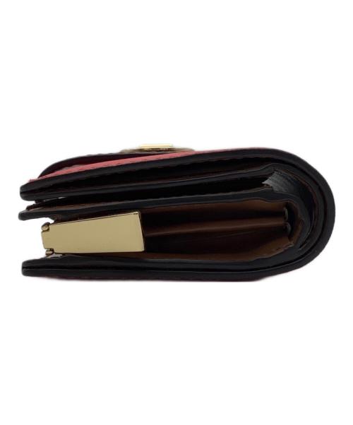 MICHAEL KORS（マイケル・コース）MICHAEL KORS (マイケルコース) 2つ折り財布 ピンク×ブラウン サイズ:−の古着・服飾アイテム