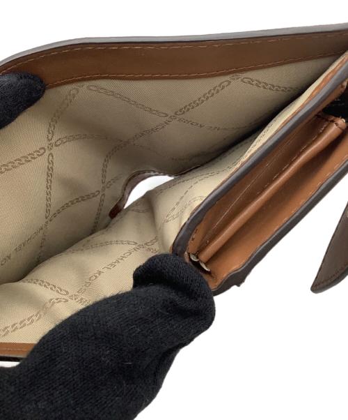 MICHAEL KORS（マイケル・コース）MICHAEL KORS (マイケルコース) 2つ折り財布 ピンク×ブラウン サイズ:−の古着・服飾アイテム