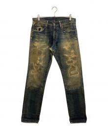 Denim & Supply Ralph Lauren（デニム＆サプライ ラルフローレン）の古着「ダメージデニムパンツ」｜インディゴ