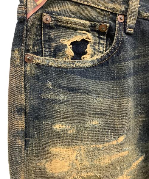 Denim & Supply Ralph Lauren（デニム＆サプライ ラルフローレン）Denim & Supply Ralph Lauren (デニム＆サプライ ラルフローレン) ダメージデニムパンツ インディゴ サイズ:32/32の古着・服飾アイテム