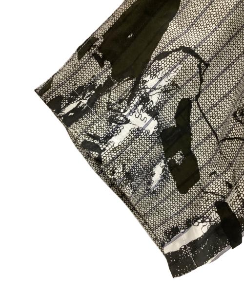 Y's（ワイズ）Y's (ワイズ) シャツワンピース ホワイト×ブラック サイズ:2の古着・服飾アイテム