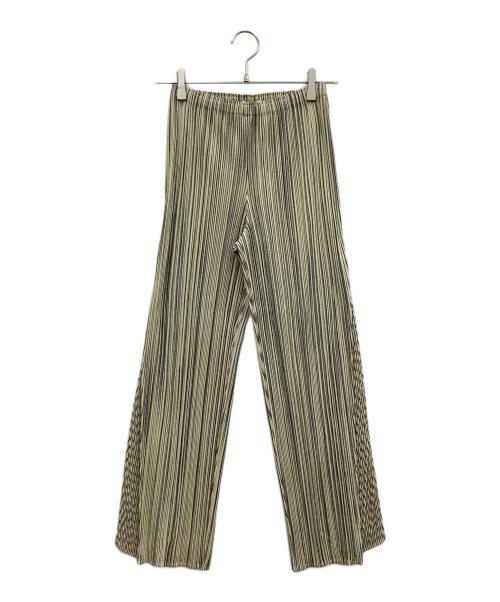 PLEATS PLEASE（プリーツプリーズ）PLEATS PLEASE (プリーツプリーズ) プリーツパンツ イエロー サイズ:2の古着・服飾アイテム