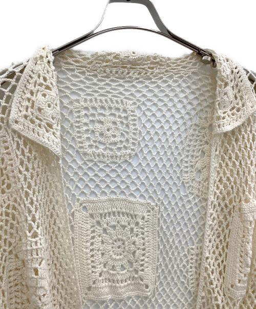 FRAMeWORK（フレームワーク）FRAMeWORK (フレームワーク) クロシェニットカーディガン アイボリー サイズ:−の古着・服飾アイテム