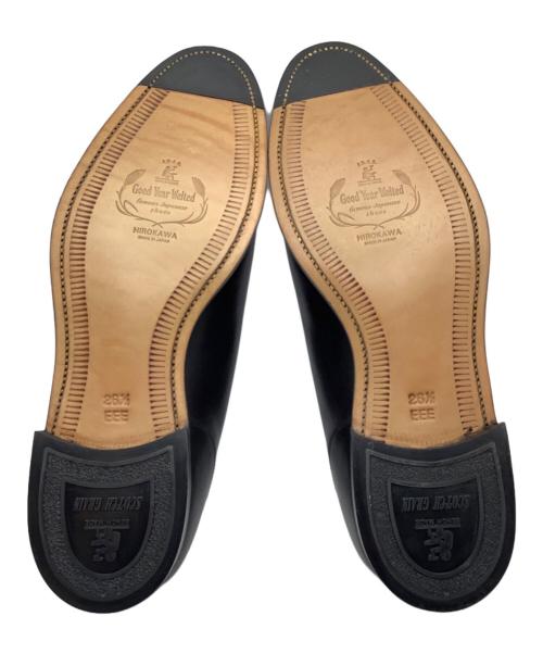 SCOTCH GRAIN（スコッチグレイン）SCOTCH GRAIN (スコッチグレイン) 外羽根Uチップシューズ ブラック サイズ:26.5の古着・服飾アイテム