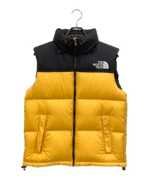 THE NORTH FACE（ザ ノース フェイス）THE NORTH FACE (ザ ノース フェイス) ヌプシベスト イエロー×ブラック サイズ:Lの古着・服飾アイテム