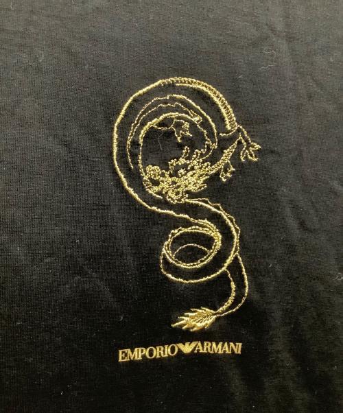 EMPORIO ARMANI（エンポリオアルマーニ）EMPORIO ARMANI (エンポリオアルマーニ) カットソー ブラック サイズ:XSの古着・服飾アイテム