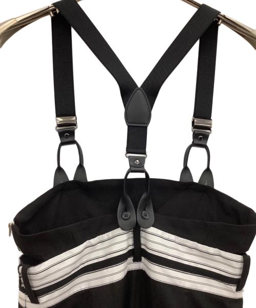 AULA AILA（アウラアイラ）AULA AILA (アウラアイラ) SUSPENDER SALOPETTE ホワイト×ブラックの古着・服飾アイテム