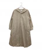 ORCIVALオーシバル）の古着「コットンセーラーカラーシャツドレス」｜ベージュ