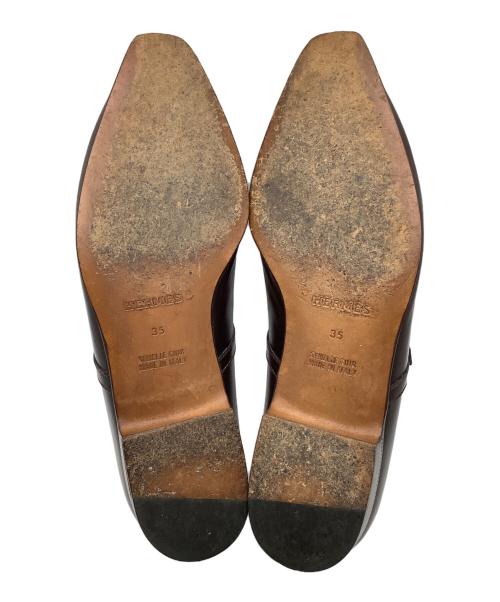 HERMES（エルメス）HERMES (エルメス) シューズ ブラウン サイズ:35の古着・服飾アイテム