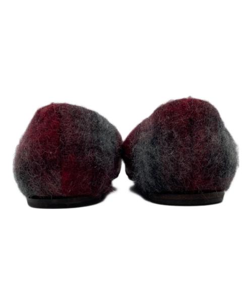 Salvatore Ferragamo（サルヴァトーレ フェラガモ）Salvatore Ferragamo (サルヴァトーレ フェラガモ) フラットパンプス レッド サイズ:5 1/2 Cの古着・服飾アイテム