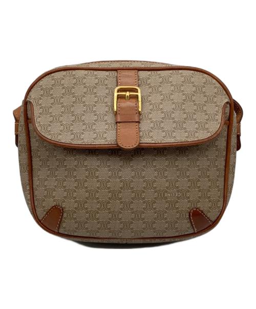 CELINE（セリーヌ）CELINE (セリーヌ) マカダム柄ショルダーポシェット ベージュ サイズ:−の古着・服飾アイテム