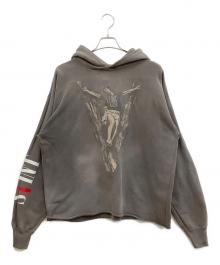 SAINT MICHAEL×VLONE（セントマイケル×ヴィーロン）の古着「プルオーバーパーカー」｜チャコールグレー