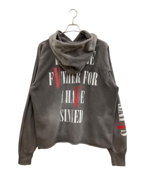 SAINT MICHAEL（セントマイケル）SAINT MICHAEL (セントマイケル) VLONE (ヴィーロン) プルオーバーパーカー チャコールグレー サイズ:XLの古着・服飾アイテム