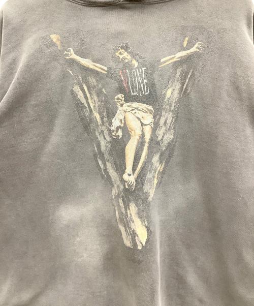 SAINT MICHAEL（セントマイケル）SAINT MICHAEL (セントマイケル) VLONE (ヴィーロン) プルオーバーパーカー チャコールグレー サイズ:XLの古着・服飾アイテム