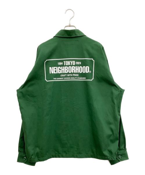 NEIGHBORHOOD（ネイバーフッド）NEIGHBORHOOD (ネイバーフッド) ワークジャケット グリーン サイズ:Lの古着・服飾アイテム