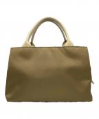 BURBERRY BLUE LABELバーバリーロンドンブルーレーベル）の古着「ハンドバッグ」｜ベージュ