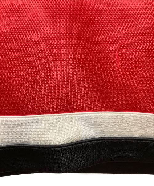 adidas（アディダス）adidas (アディダス) 90'sゲームシャツ レッド×ブラック サイズ:M−Lの古着・服飾アイテム