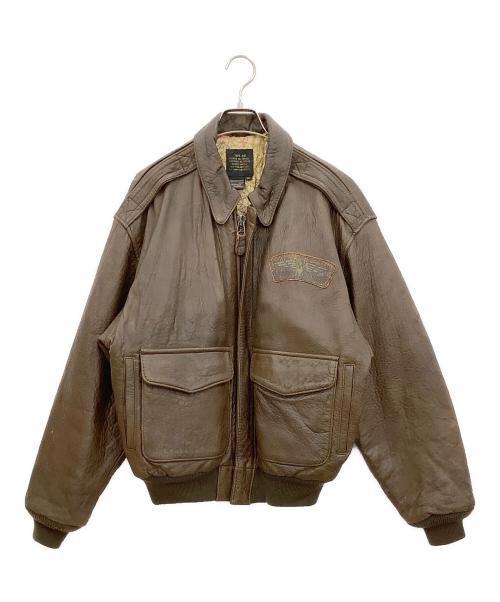 AVIREX（アヴィレックス）AVIREX (アヴィレックス) A-2フライトジャケット ブラウン サイズ:XSの古着・服飾アイテム