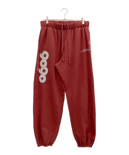 9090（9090）9090 (9090) OG Logo Patched Sweat Pants レッド サイズ:XLの古着・服飾アイテム