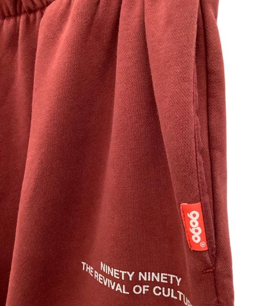9090（9090）9090 (9090) OG Logo Patched Sweat Pants レッド サイズ:XLの古着・服飾アイテム